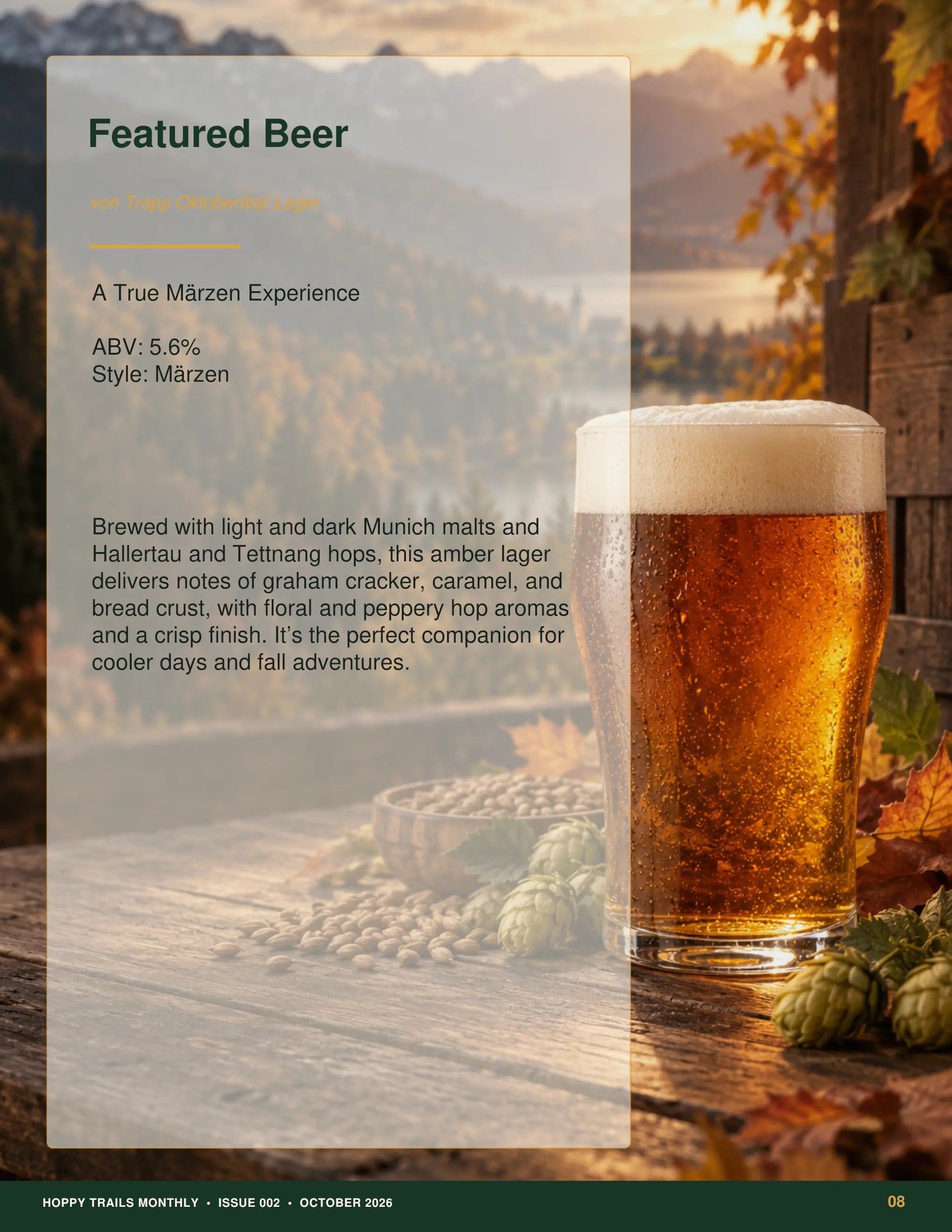 Page 8 · Featured Beer — von Trapp Oktoberfest Lager