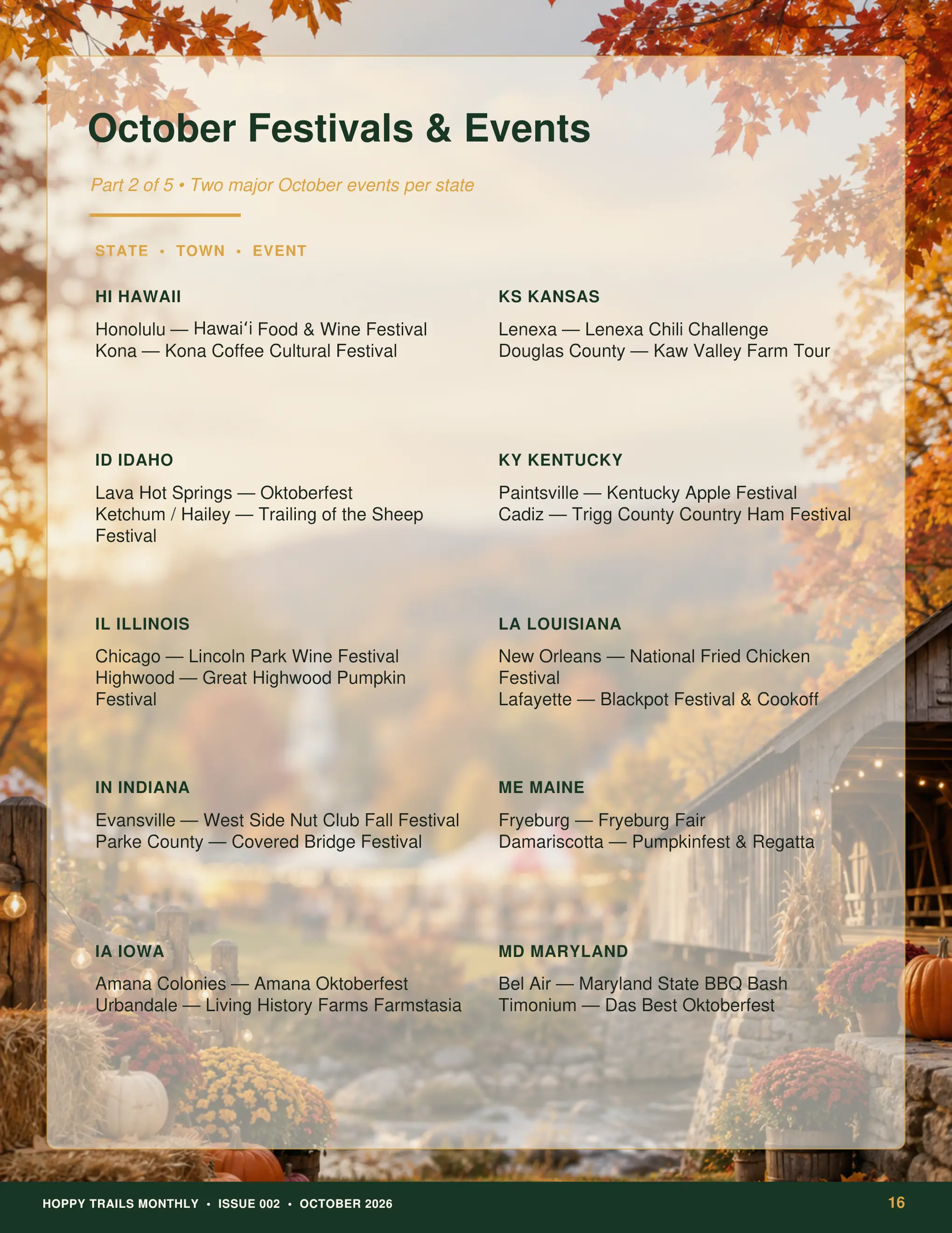 Page 16 · Festival Listings — Page 2