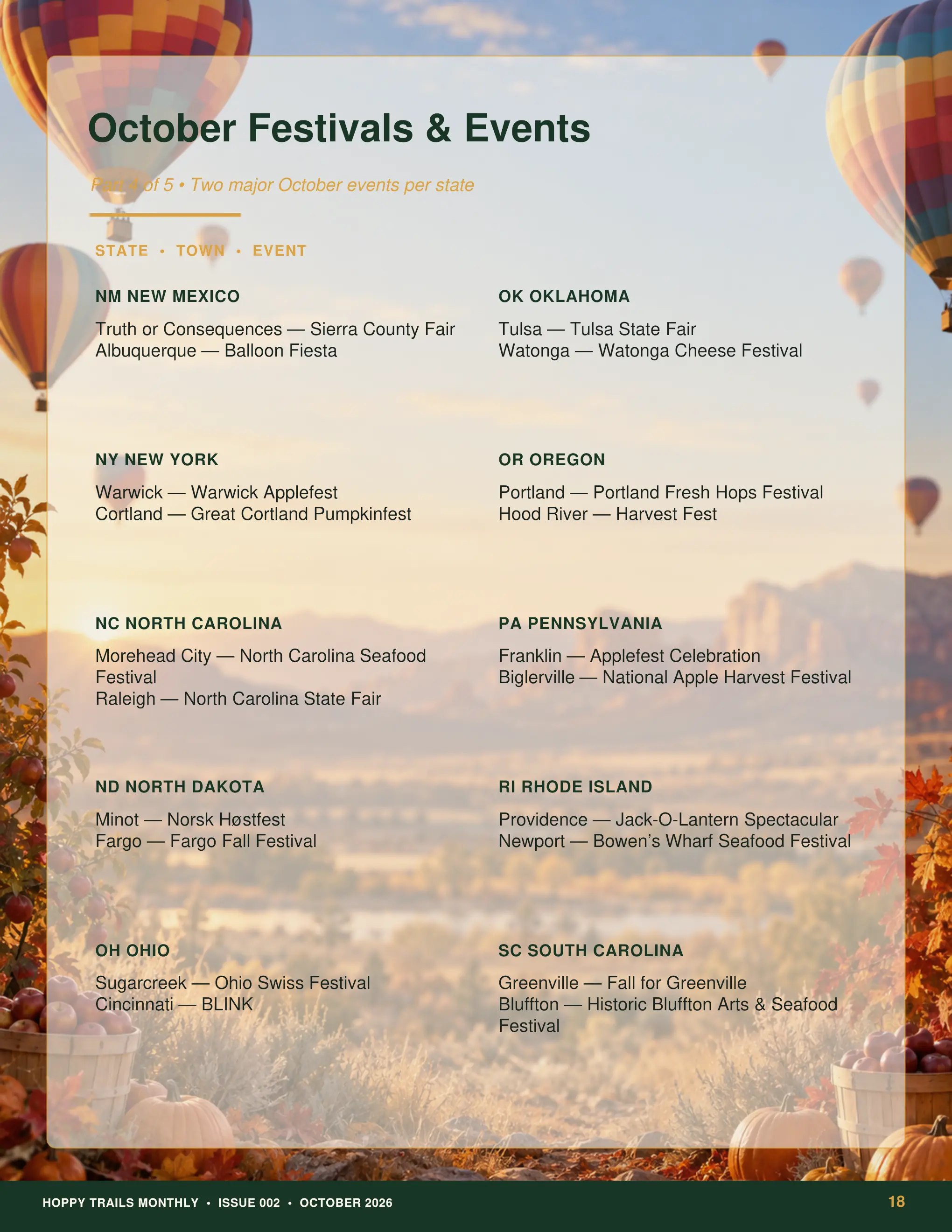 Page 18 · Festival Listings — Page 4