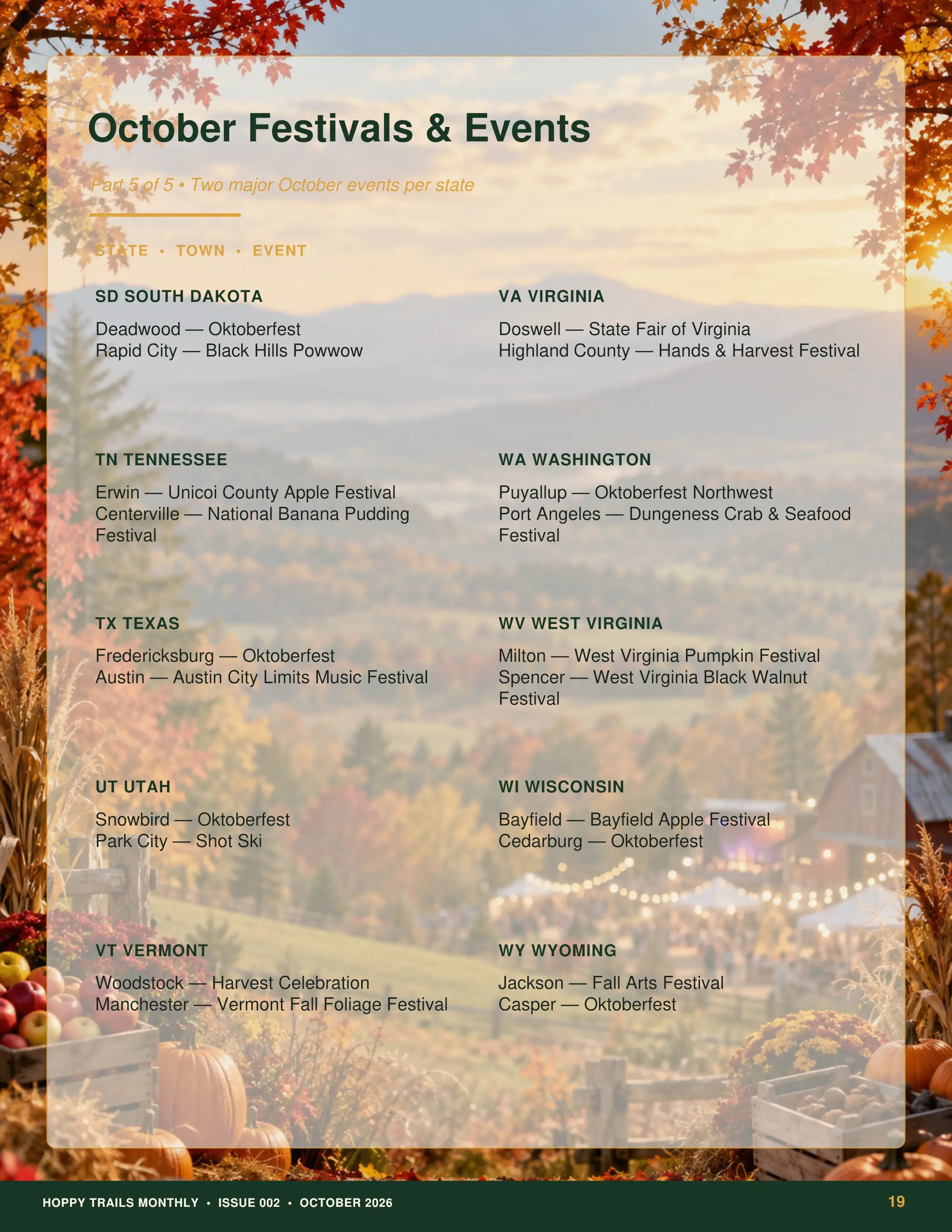 Page 19 · Festival Listings — Page 5