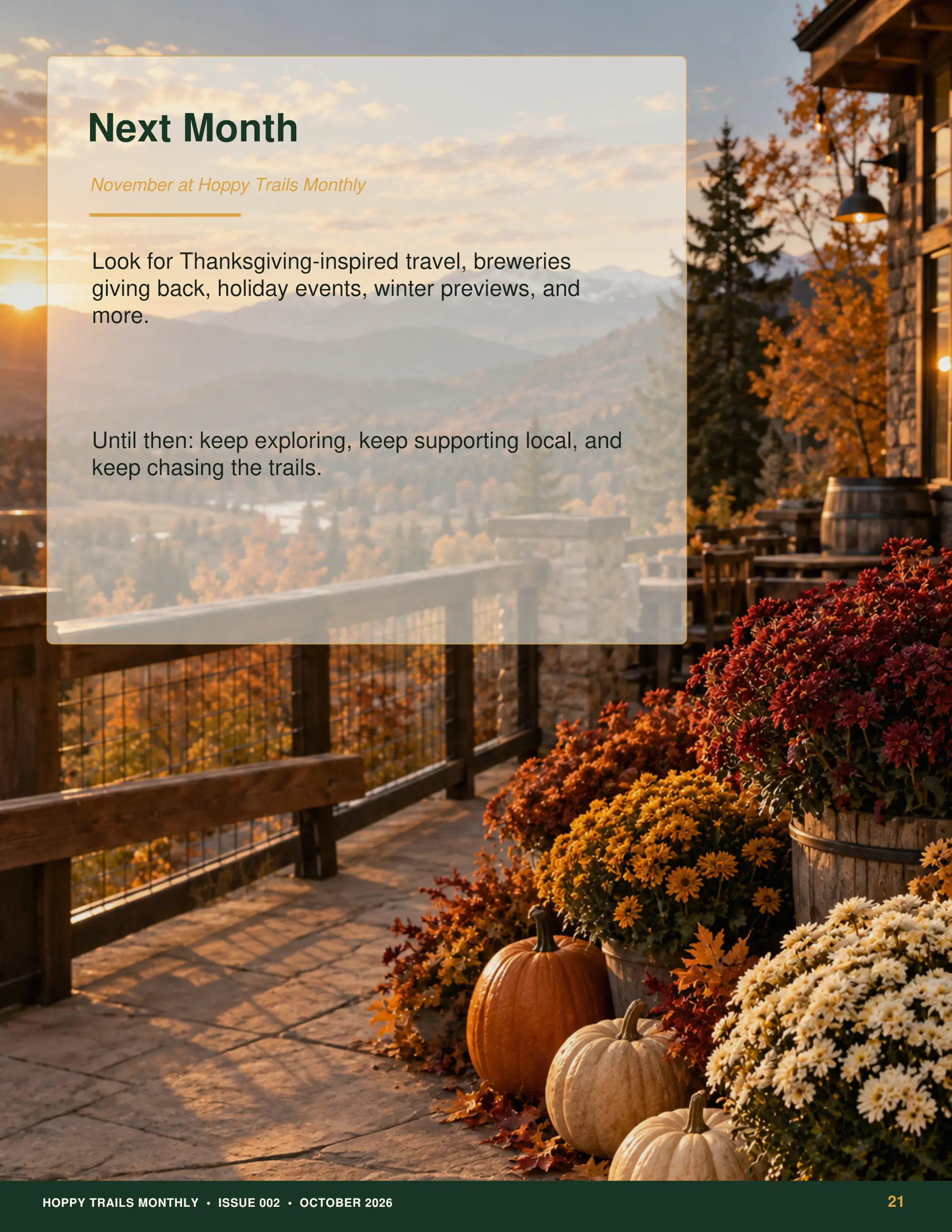 Page 21 · Next Month — November 2026